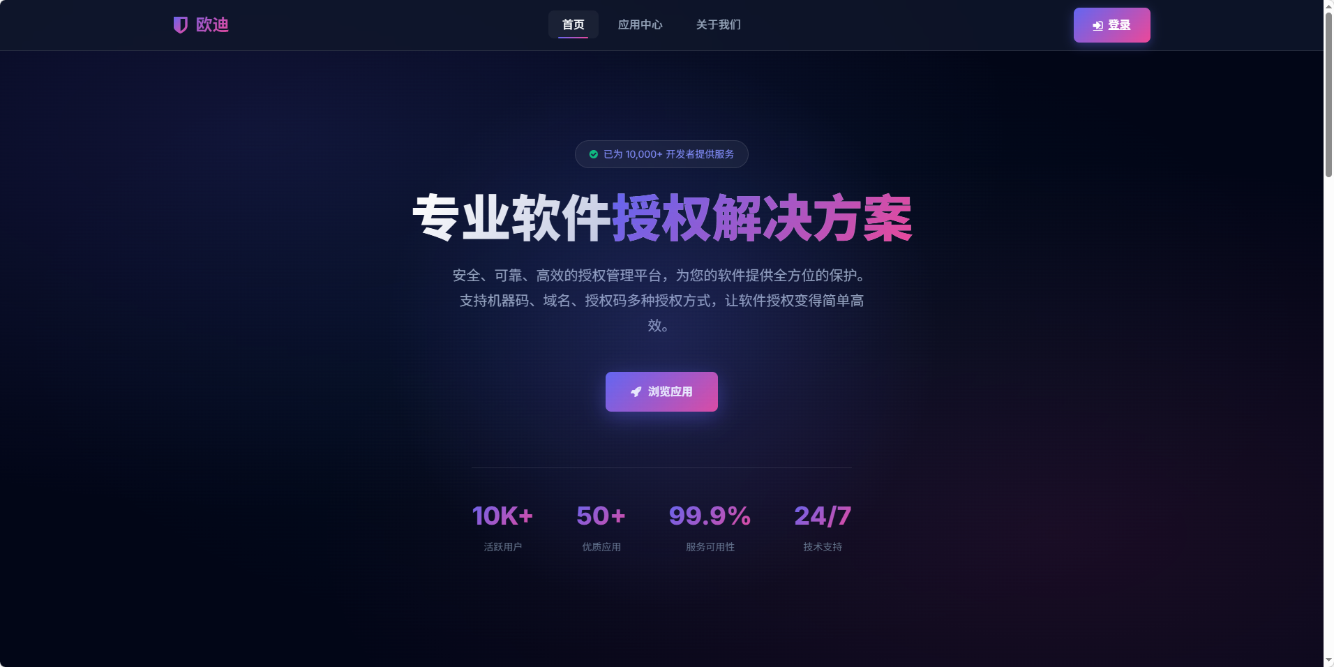 欧迪网络验证系统